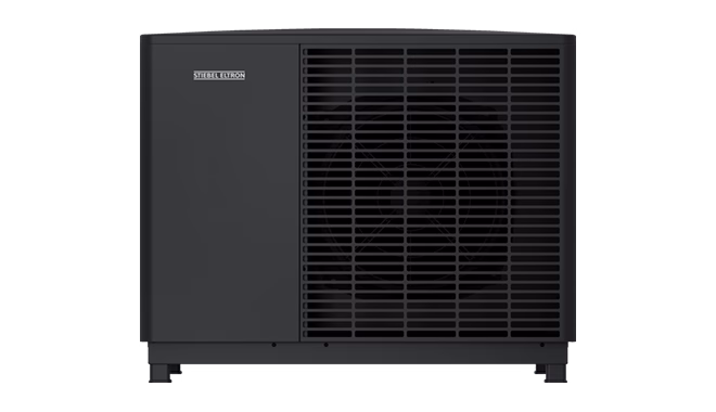 STIEBEL ELTRON WPL-A air-to-water heat pump outdoor unit in dark grey